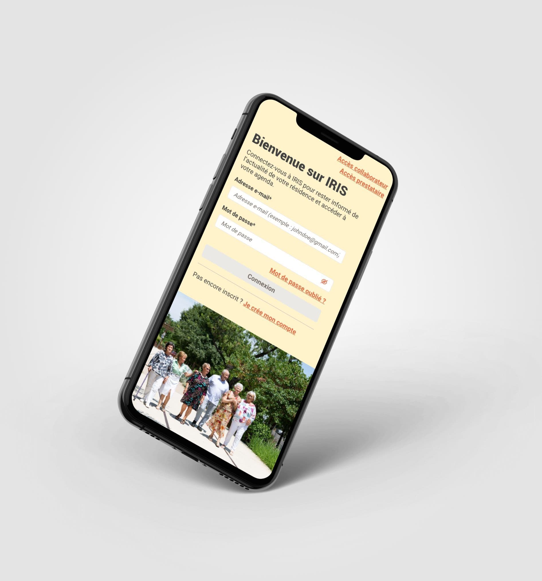 Écran de la plateforme Domitys, second visuel de la fiche