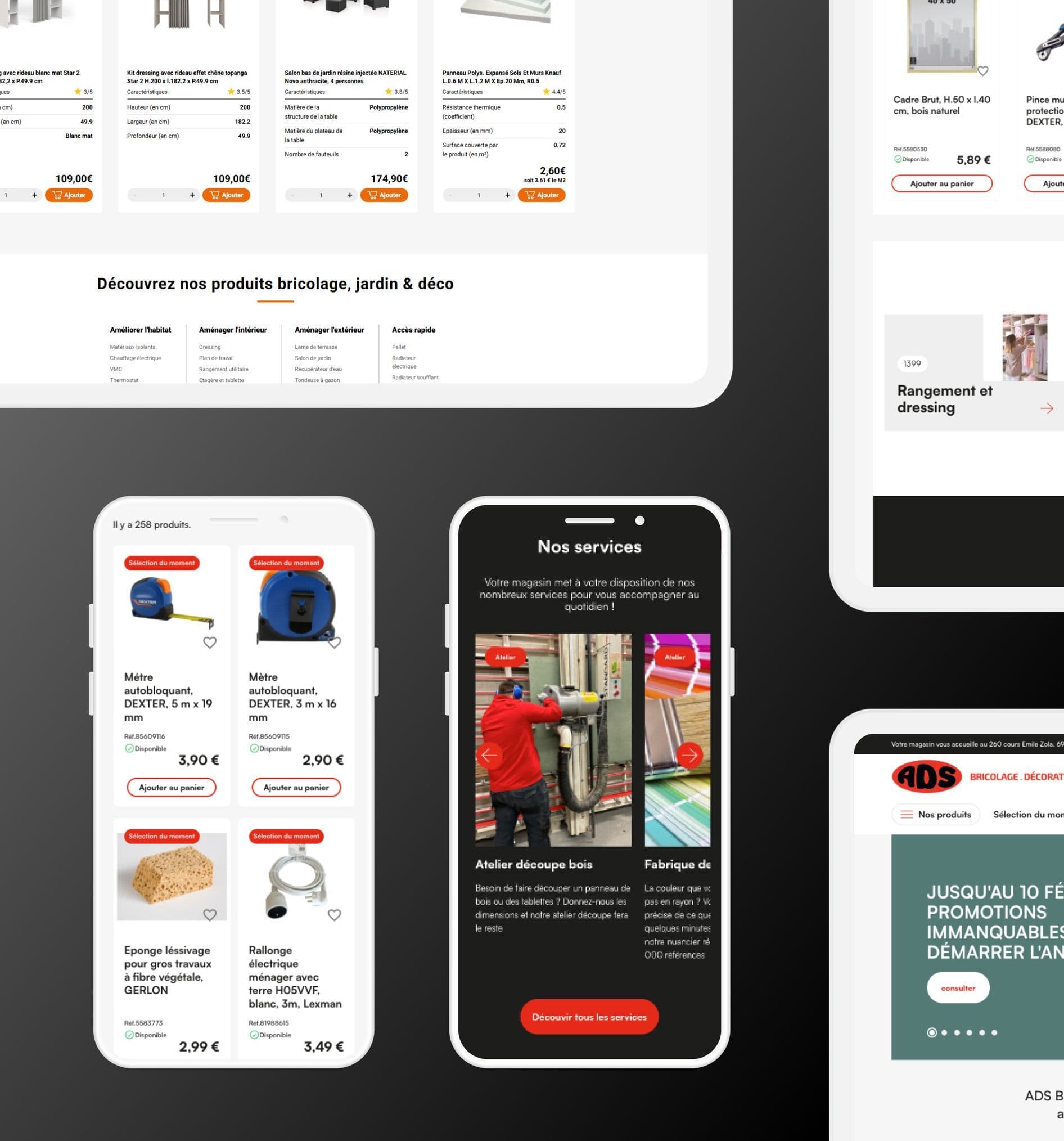 Écran du site ADS Bricolage, premier visuel de la fiche