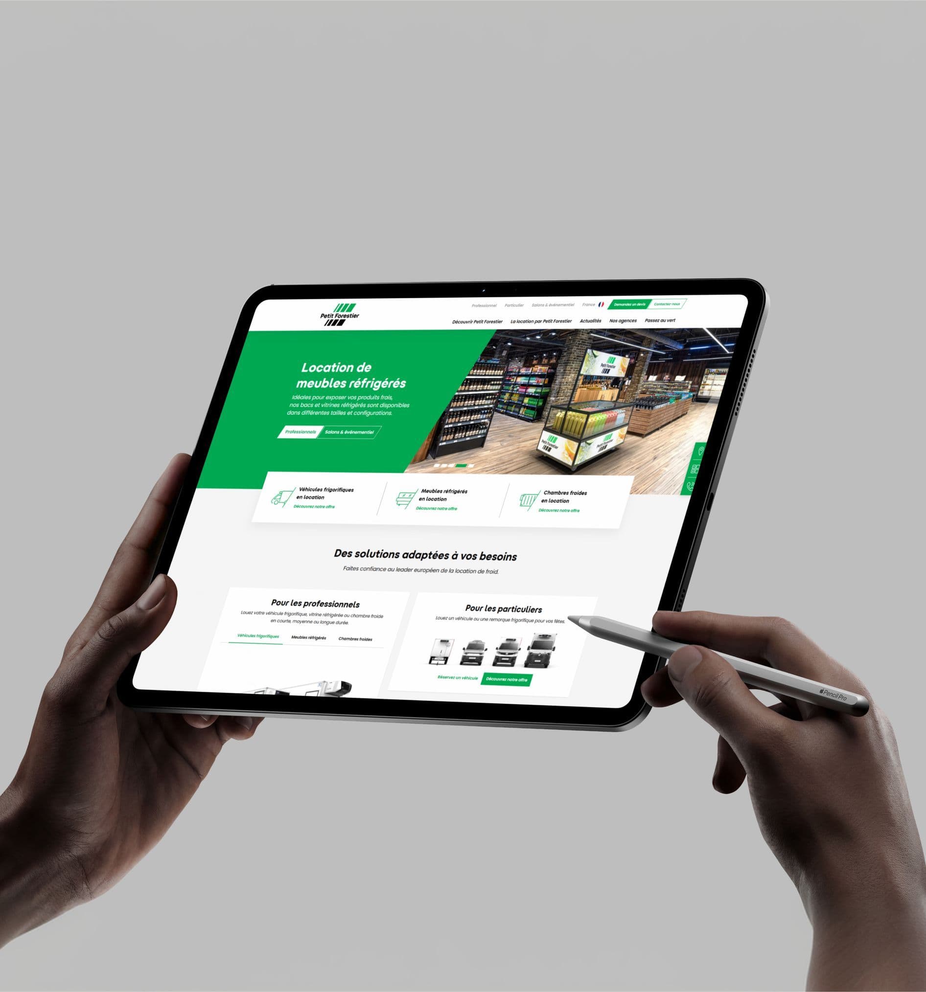 Écran du site Petit Forestier, premier visuel de la fiche
