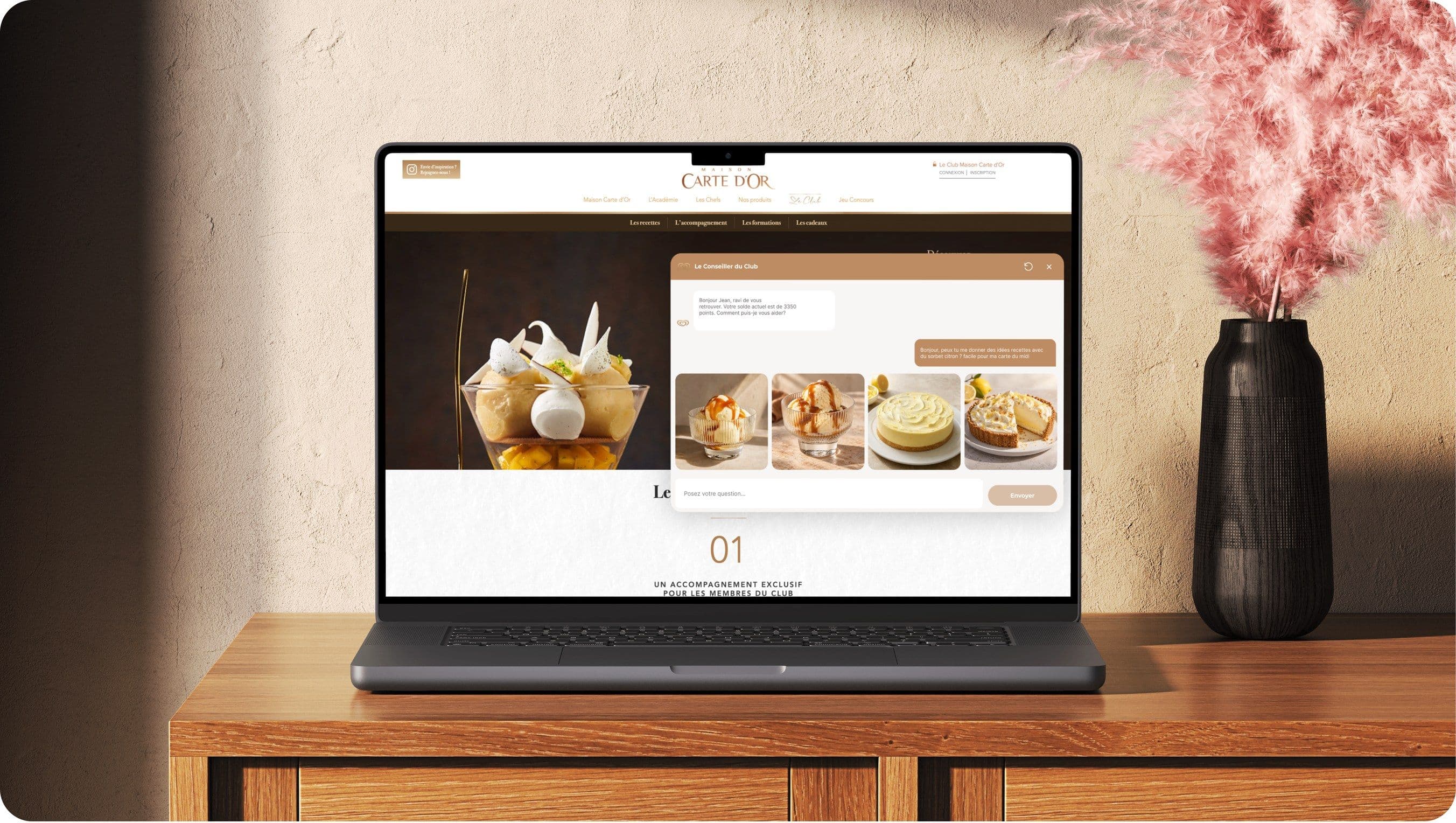 Visuel de tête du chatbot du Club Maison Carte d’Or