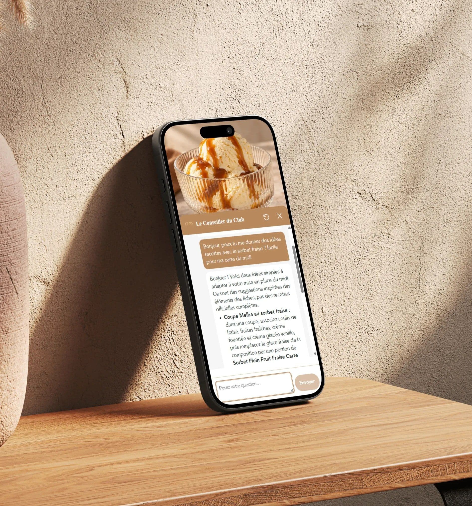 Le chatbot du Club Maison Carte d’Or sur mobile