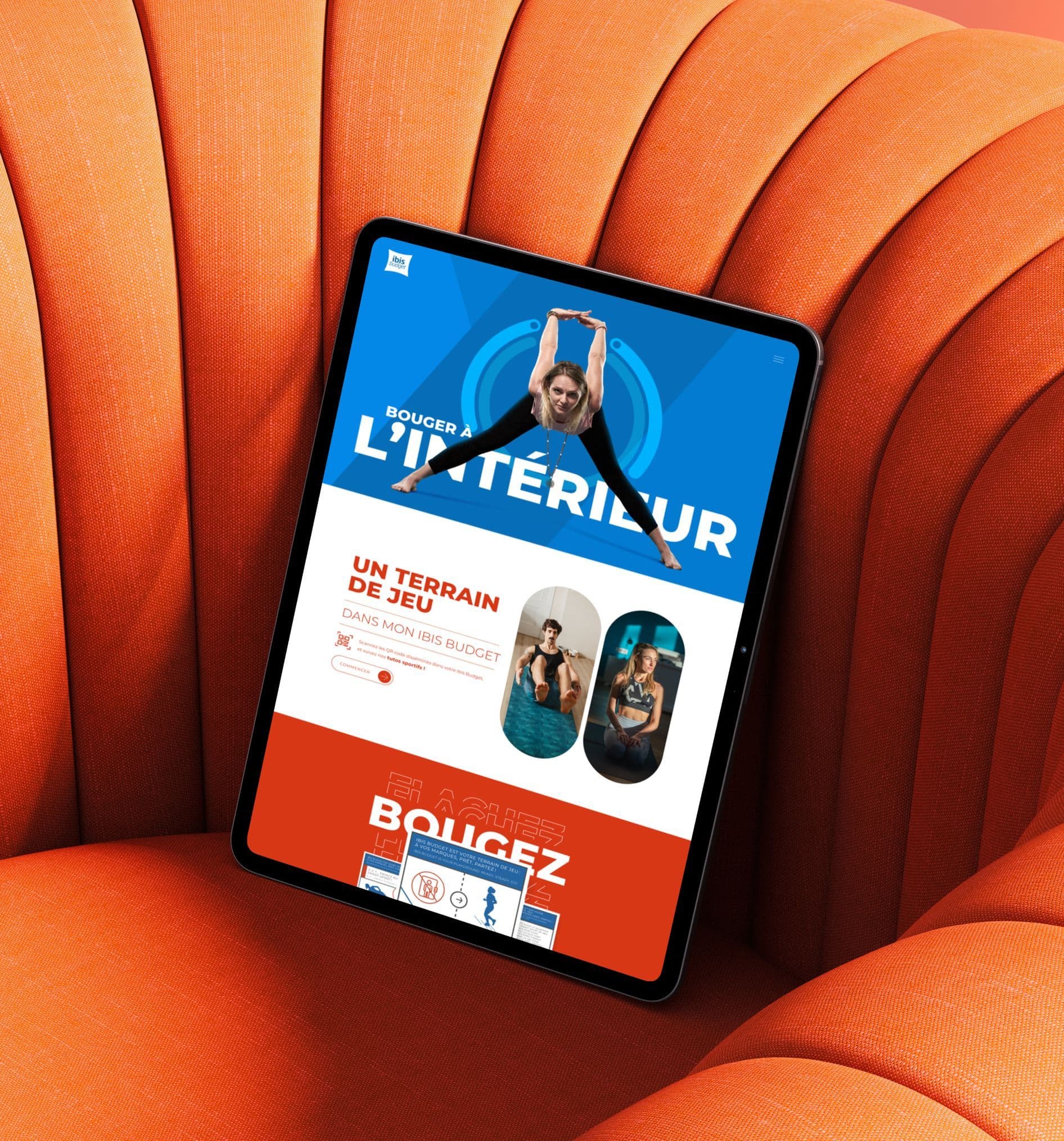 Écran du site Ibis Smart Sport, premier visuel de la fiche