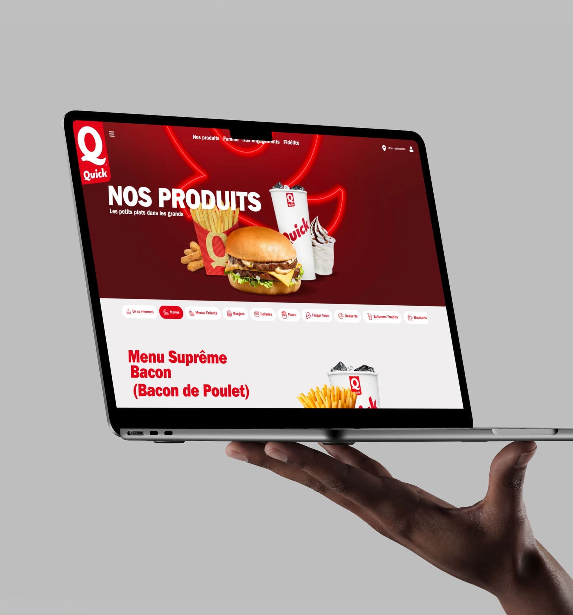 Écran de l'application Quick, second visuel de la fiche