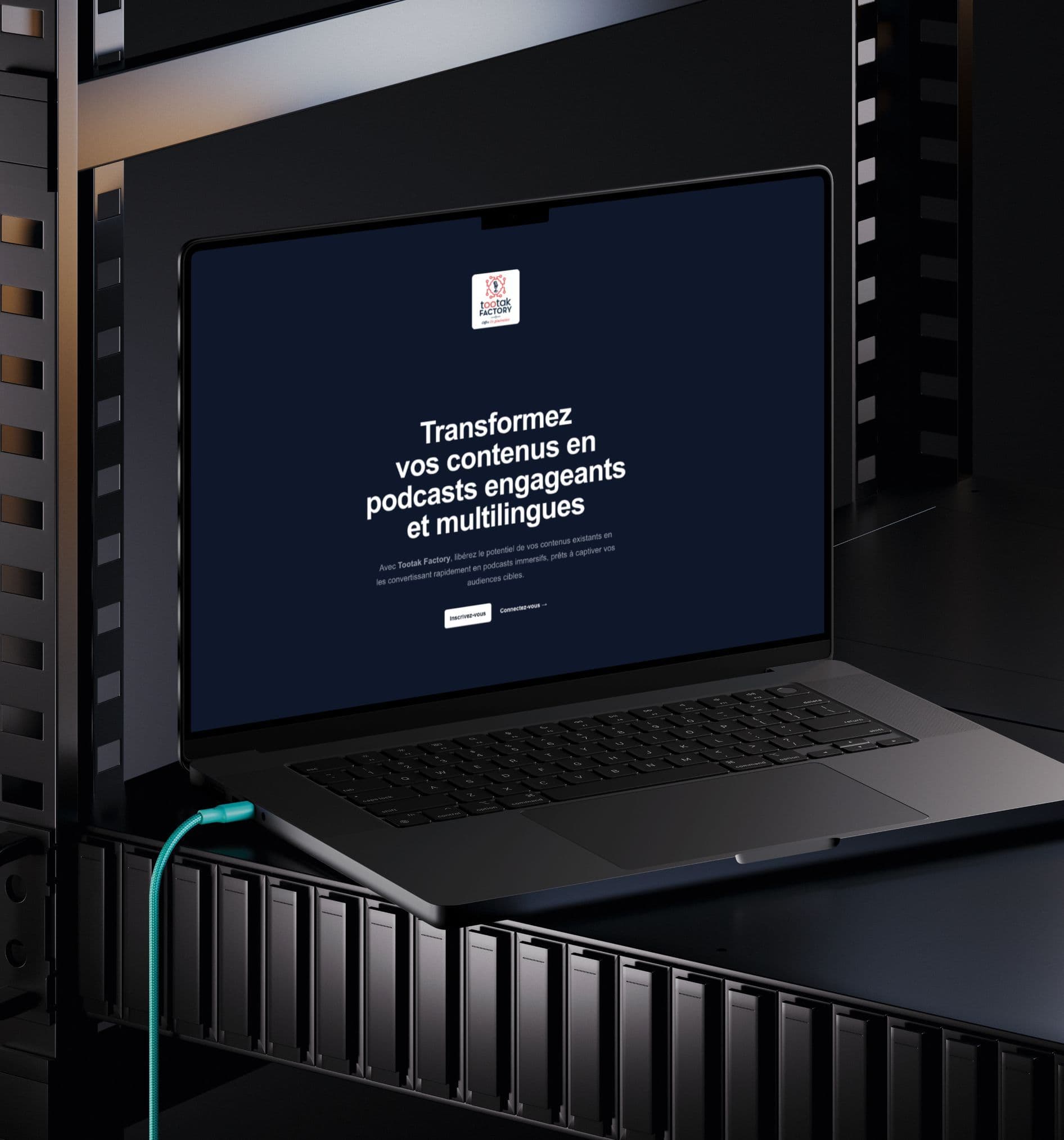 Écran du projet Tootak Factory, premier visuel de la fiche