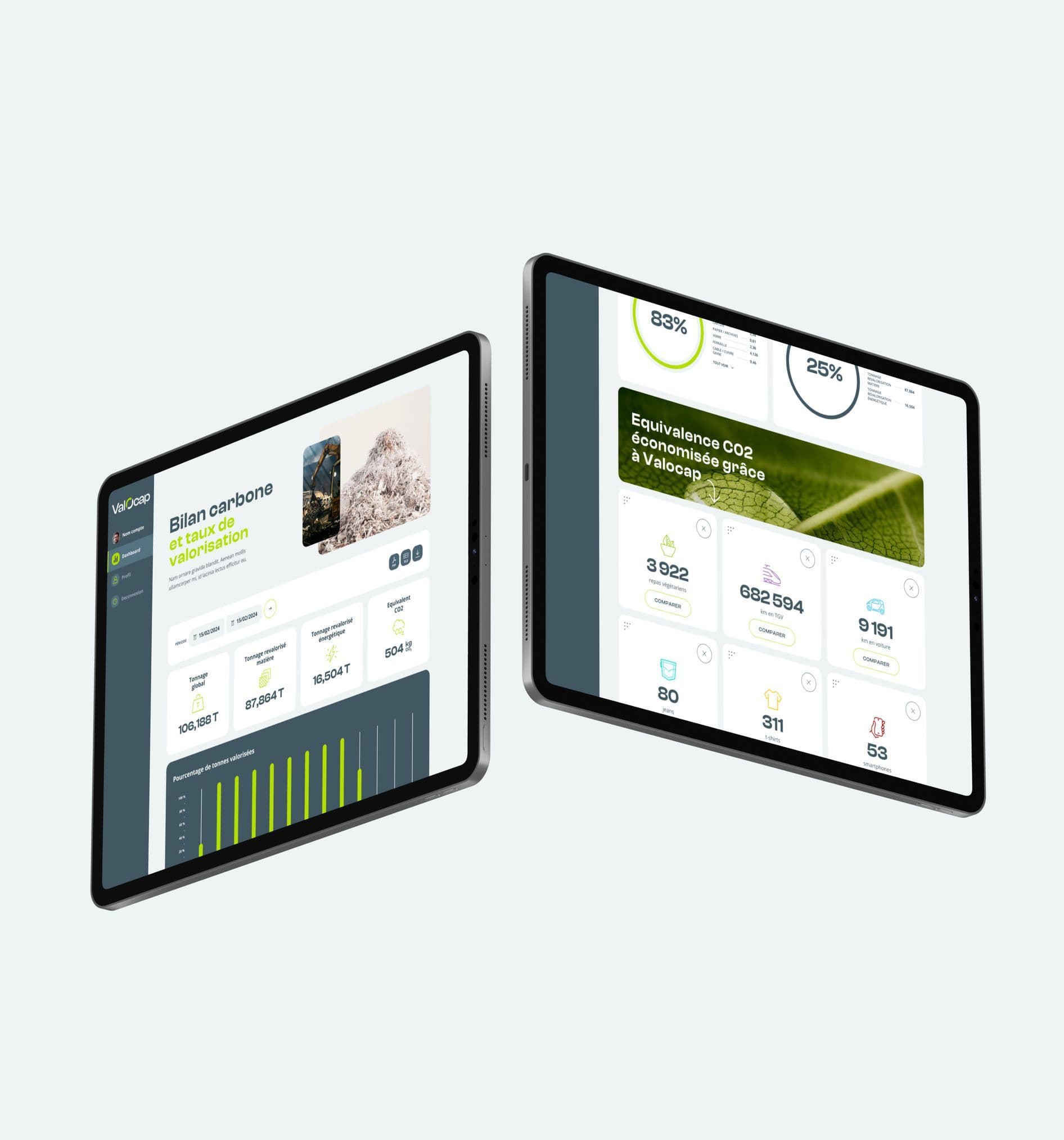 Écran du site Valocap, premier visuel de la fiche